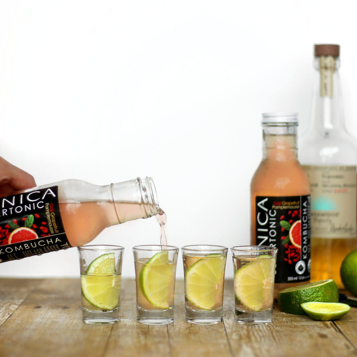 Grapefruit Kombucha Tequila Shooters Tonica Kombucha