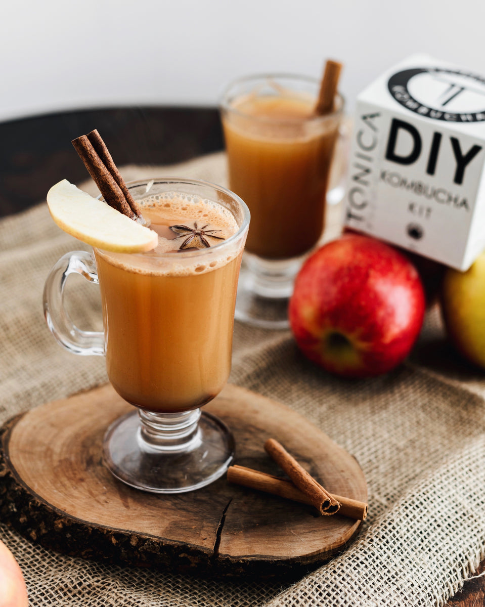 Boozy Apple Pie Spiced Cider – Tonica Kombucha