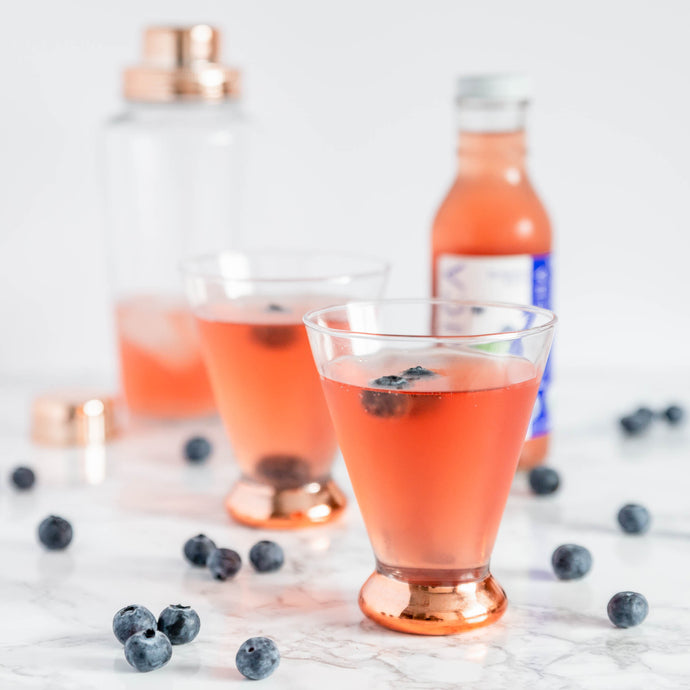 Blueberry Kombucha Martini